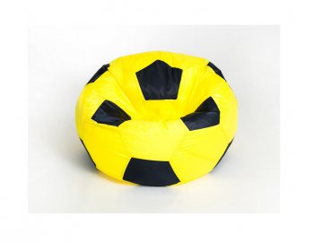 Кресло-мешок Мяч малый желто-черное в Березниках - berezniki.mebel-74.com | фото