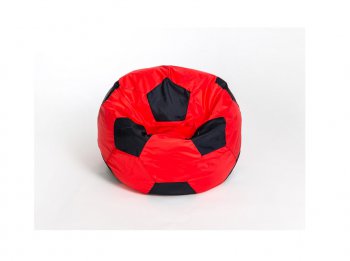 Кресло-мешок Мяч малый красно-черное в Березниках - berezniki.mebel-74.com | фото