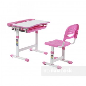 Комплект парта + стул трансформеры Cantare Pink в Березниках - berezniki.mebel-74.com | фото