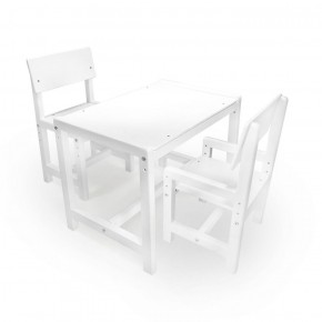 Детский растущий комплект стол и два стула  Я САМ "Лофт" (Белый, Белый) в Березниках - berezniki.mebel-74.com | фото