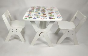 Детский растущий стол-парта и два стула Я САМ "Умка-Дуо" (Алфавит) в Березниках - berezniki.mebel-74.com | фото