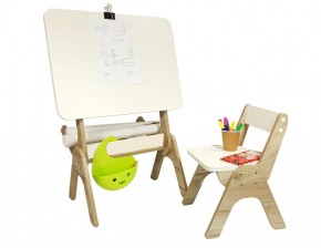 Детский растущий стол-парта и стул Я САМ "Умка" (Дуб/Серый) в Березниках - berezniki.mebel-74.com | фото