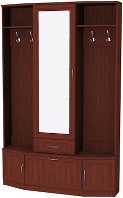 Шкаф для прихожей с зеркалом арт.600 в Березниках - berezniki.mebel-74.com | фото