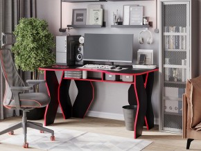 Компьютерный стол КЛ №9.0 (Черный/Красный) в Березниках - berezniki.mebel-74.com | фото