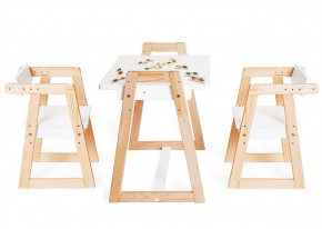 Комплект детской мебели стол и  два стула Я САМ "Лофт-Дуо" (Белый) в Березниках - berezniki.mebel-74.com | фото