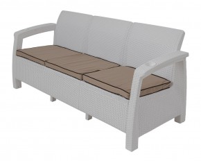 Комплект уличной мебели Yalta Premium Terrace Triple Set (Ялта) белый (+подушки под спину) в Березниках - berezniki.mebel-74.com | фото