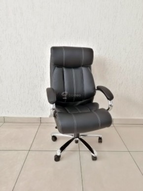 Кресло Barneo K-303 для руководителя (черная экокожа) в Березниках - berezniki.mebel-74.com | фото