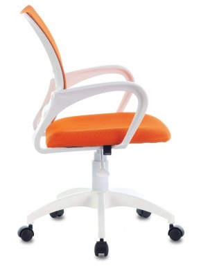 Кресло BRABIX "Fly MG-396W", пластик белый, сетка, оранжевое, 532401, MG-396W_532401 в Березниках - berezniki.mebel-74.com | фото