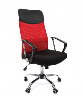 Кресло для руководителя CHAIRMAN 610 N (15-21 черный/сетка красный) в Березниках - berezniki.mebel-74.com | фото