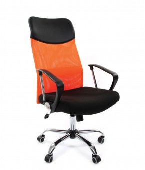 Кресло для руководителя CHAIRMAN 610 N (15-21 черный/сетка оранжевый) в Березниках - berezniki.mebel-74.com | фото