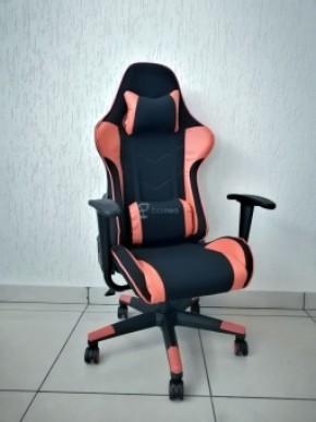 Кресло геймерское Barneo K-50 (черная сетка оранжевые вставки) в Березниках - berezniki.mebel-74.com | фото