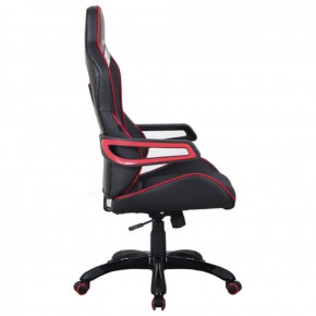 Кресло компьютерное BRABIX Nitro GM-001 (ткань/экокожа) черное, вставки красные (531816) в Березниках - berezniki.mebel-74.com | фото