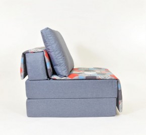 Кресло-кровать бескаркасное Харви (серый-геометрия слейт) в Березниках - berezniki.mebel-74.com | фото