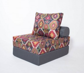Кресло-кровать-пуф бескаркасное Прайм (мехико серый-графит) в Березниках - berezniki.mebel-74.com | фото