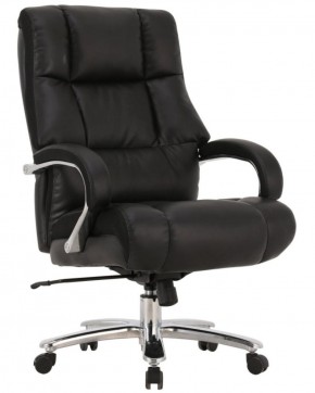 Кресло офисное BRABIX PREMIUM "Bomer HD-007" (рециклированная кожа, хром, черное) 531939 в Березниках - berezniki.mebel-74.com | фото