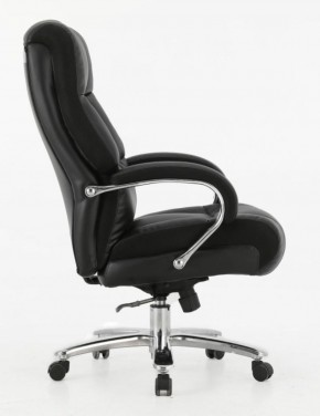 Кресло офисное BRABIX PREMIUM "Bomer HD-007" (рециклированная кожа, хром, черное) 531939 в Березниках - berezniki.mebel-74.com | фото