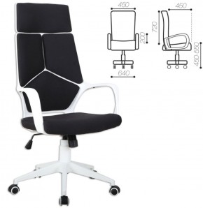 Кресло офисное BRABIX PREMIUM "Prime EX-515" (пластик белый, ткань, черное) 531812 в Березниках - berezniki.mebel-74.com | фото