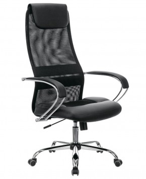 Кресло офисное BRABIX PREMIUM "Stalker EX-608 CH" (хром, ткань-сетка/кожзам, черное) 532091 в Березниках - berezniki.mebel-74.com | фото