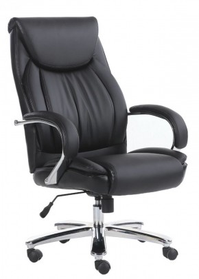 Кресло офисное BRABIX "Advance EX-575" (хром/экокожа/черное) 531825 в Березниках - berezniki.mebel-74.com | фото