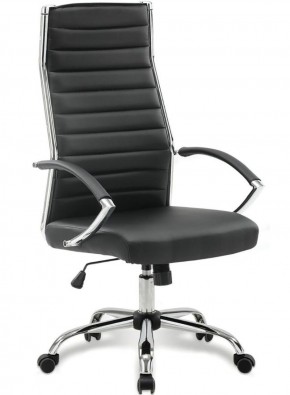 Кресло офисное BRABIX "Style EX-528", экокожа, хром, черное, 531947 в Березниках - berezniki.mebel-74.com | фото
