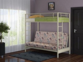 Кровать двухъярусная с диваном "Мадлен" (Слоновая кость/Серый) в Березниках - berezniki.mebel-74.com | фото