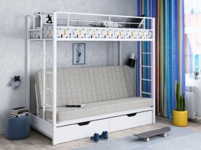 Кровать двухъярусная с диваном "Мадлен-ЯЯ" с ящиками в Березниках - berezniki.mebel-74.com | фото
