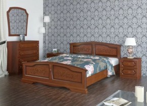 ЕЛЕНА Кровать из массива 800 (Орех) в Березниках - berezniki.mebel-74.com | фото