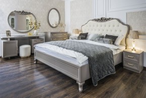 Кровать Мокко 1800 с мягким изголовьем + основание (серый камень) в Березниках - berezniki.mebel-74.com | фото