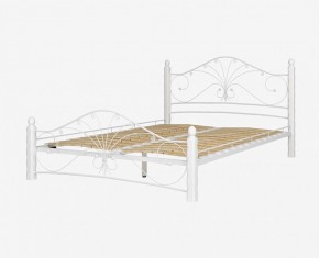 Кровать "Фортуна 1" КМД 2.01 Белая (1600*2000) (ножки-белые) с коваными элементами в Березниках - berezniki.mebel-74.com | фото