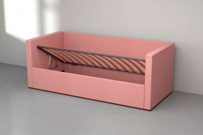 Кровать с ПМ (арт.030) (с/м 900*2000мм) (б/матр), ткань розовая в Березниках - berezniki.mebel-74.com | фото