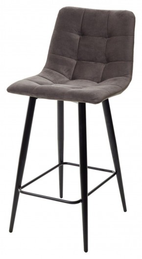 Полубарный стул CHILLI-QB графит #14, велюр / черный каркас (H=66cm) М-City в Березниках - berezniki.mebel-74.com | фото