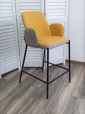Полубарный стул NYX (H=65cm) VF106 желтый / VF120 серый М-City в Березниках - berezniki.mebel-74.com | фото
