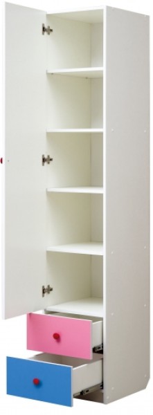Шкаф 1-но дверный с ящиками и фотопечатью Совята 1.1 (400) в Березниках - berezniki.mebel-74.com | фото