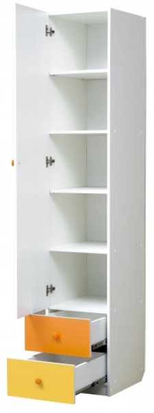 Шкаф 1-но дверный с ящиками и зеркалом Радуга (400) в Березниках - berezniki.mebel-74.com | фото