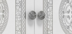 Шкаф 4-х дверный с зеркалами (12.244) Грация (белый/серебро) в Березниках - berezniki.mebel-74.com | фото