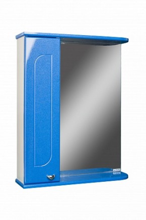 Шкаф-зеркало Радуга Синий металлик 55 левый АЙСБЕРГ (DA1129HZR) в Березниках - berezniki.mebel-74.com | фото