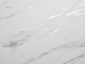 Стол BELLUNO 160 MARBLES KL-99 Белый мрамор матовый, итальянская керамика/ белый каркас, ®DISAUR в Березниках - berezniki.mebel-74.com | фото