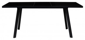 Стол ФИН 120 Черный, стекло/ Черный каркас М-City в Березниках - berezniki.mebel-74.com | фото