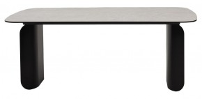 Стол NORD 200 TL-102 Бежевый мрамор, испанская керамика / черный каркас, ®DISAUR в Березниках - berezniki.mebel-74.com | фото