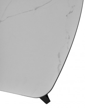 Стол RASMUS 160 TL-45 Белый мрамор, испанская керамика / черный каркас, ®DISAUR в Березниках - berezniki.mebel-74.com | фото