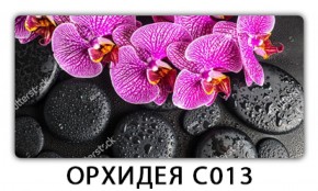 Стол раздвижной Трилогия с фотопечатью Орхидея C012 в Березниках - berezniki.mebel-74.com | фото
