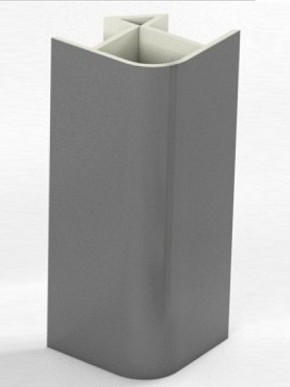 Угловое соединение для цоколя 90 гр. h100 мм (Алюминий, Белый, Черный, Сонома) в Березниках - berezniki.mebel-74.com | фото