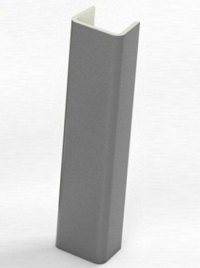 Торцевая заглушка  для цоколя h100 мм (Алюминий, Белый, Черный, Сонома) в Березниках - berezniki.mebel-74.com | фото