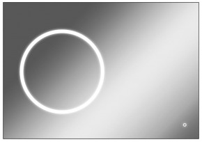 Зеркало Eclipse 100 black с подсветкой Sansa (SE1032Z) в Березниках - berezniki.mebel-74.com | фото