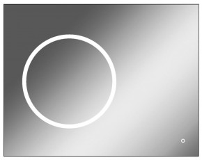 Зеркало Eclipse 90 black с подсветкой Sansa (SE1031Z) в Березниках - berezniki.mebel-74.com | фото