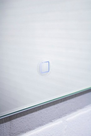 Зеркало Quadro 100 alum (линза) с подсветкой Sansa (SQL1030Z) в Березниках - berezniki.mebel-74.com | фото